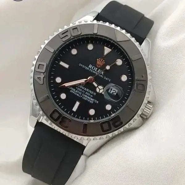 Luxury Rolex Yacht-Master – Premium Black & Gold Edition - Four Tick