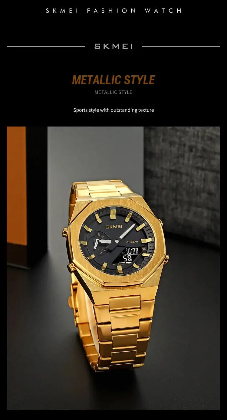 SKMEI 1816 – Dual Display Luminous Waterproof Watch Four Tick