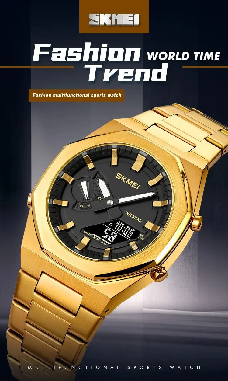SKMEI 1816 – Dual Display Luminous Waterproof Watch Four Tick