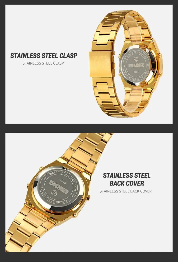 SKMEI 1816 – Dual Display Luminous Waterproof Watch Four Tick